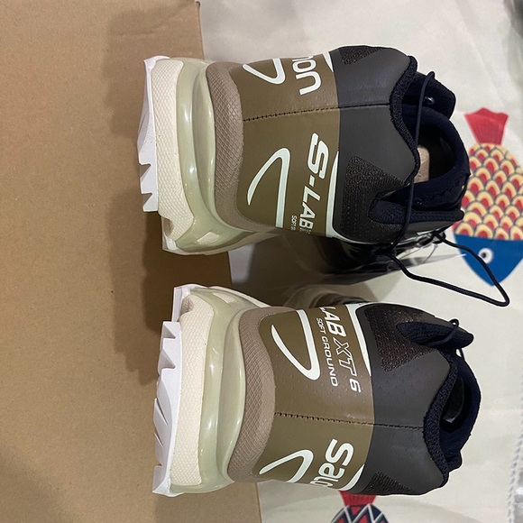 Salomon S-LAB XT-6 Black and Brown Sneakers - Picture 9 of 10